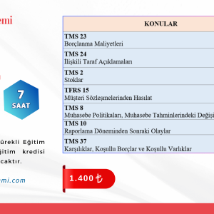 TMS Yüzyüze Eğitim